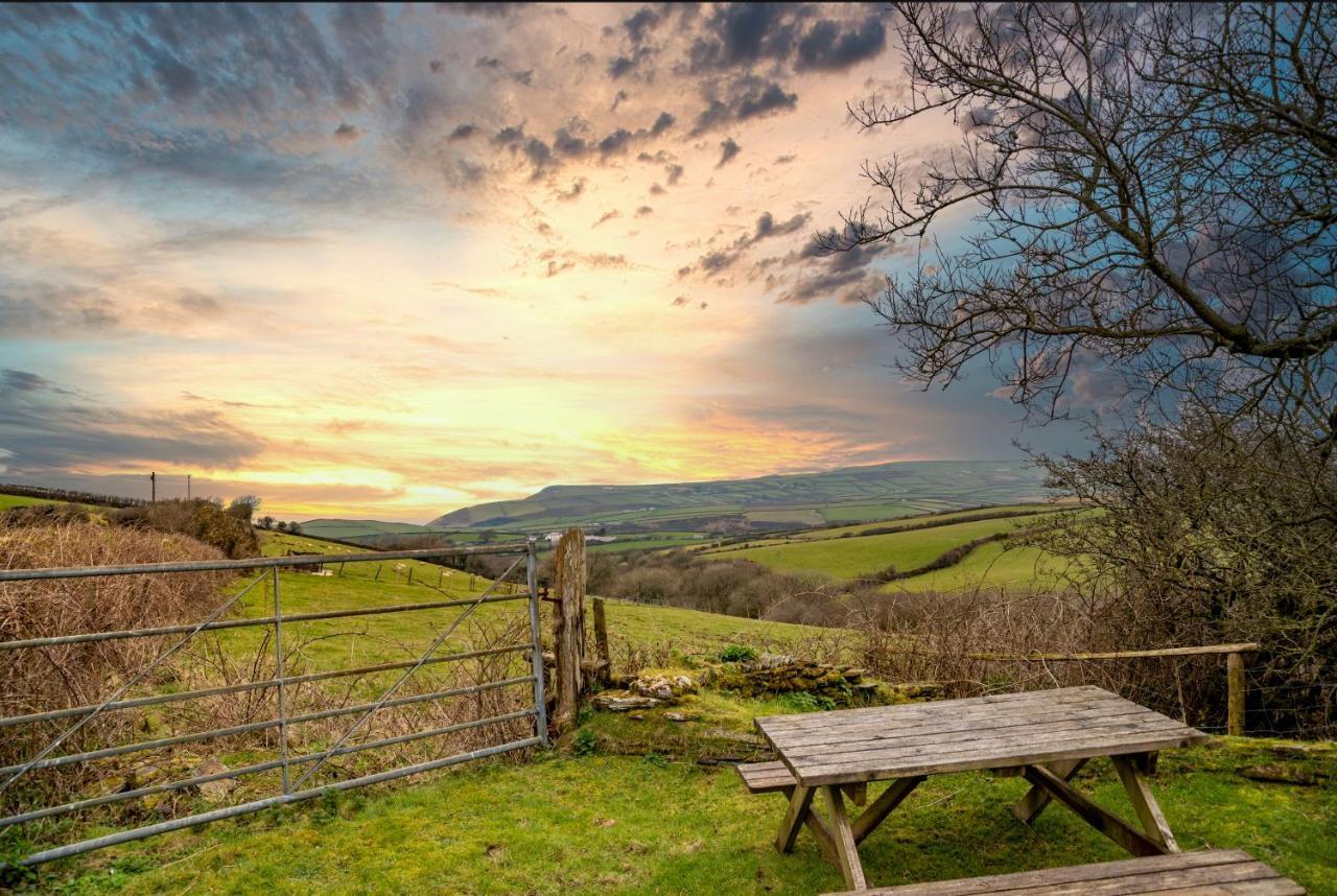Polrunny Farm Seaberry Cottage With A Sea View And Log Burner ボスキャッスル エクステリア 写真